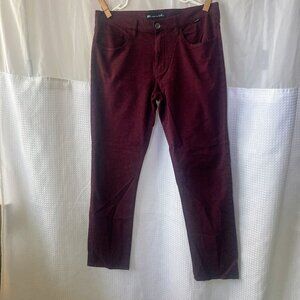 Travis Matthews lightweight outdoor pants, size 12, burgundy